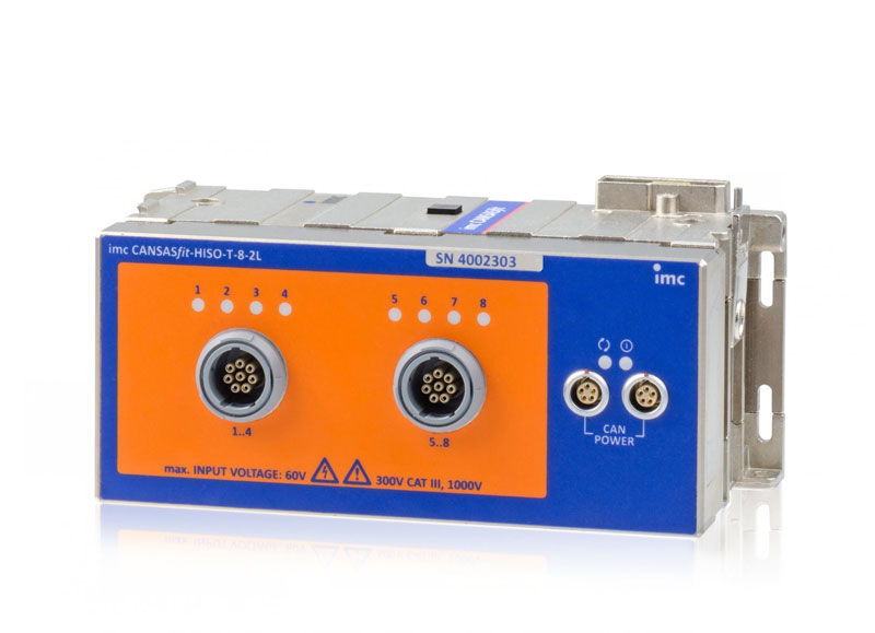 [Translate to French:] High isolation 6-channel CAN measurement module for voltage, temperature (RTD) and resistance (NTC)