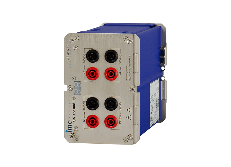 [Translate to French:] Four-channel measurement amplifier HV2-4U for acquiring high voltages up to 1000 V