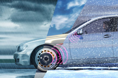 [Translate to French:] Detection of brake temperature with brake temperature-Dx-BrakeTemp