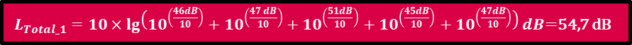 Addition de la puissance acoustique L_Total_1