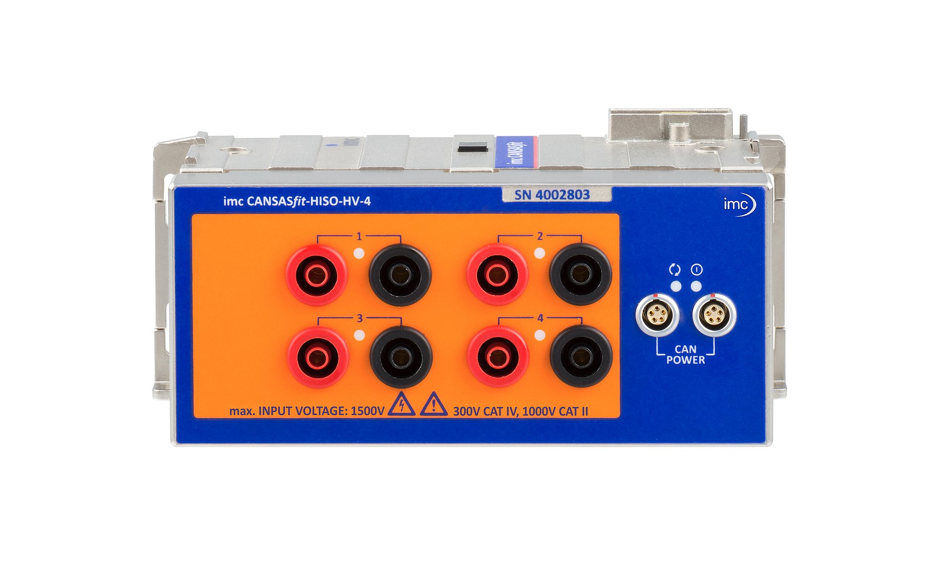 [Translate to French:] hochisolierendes 4-kanaliges CAN-Messmodul für hohe Spannungen